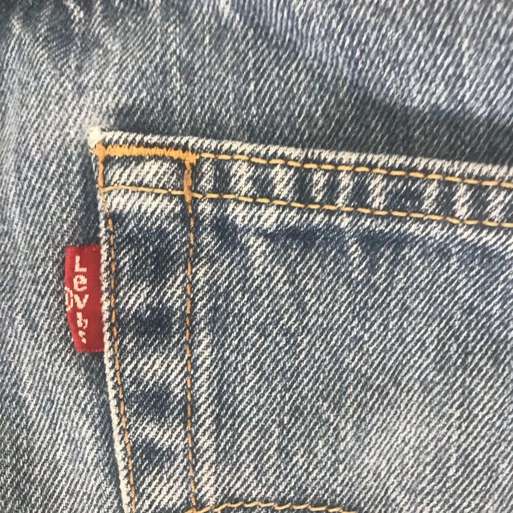 Vintage 501 Levis Denim Straight Leg Jeans - Picture 4 of 6